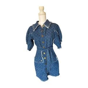 ELLIATT New Cora Denim Shirt Dress, Medium